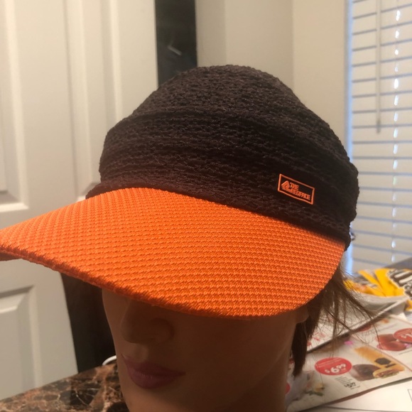 The Redface Women’s Brown Orange Visor Cap Size One - Picture 3 of 12